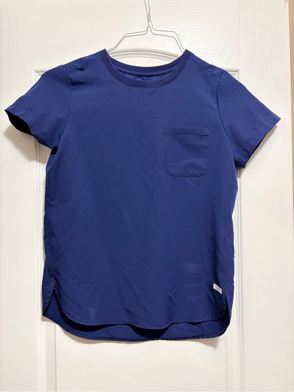 Navy Resurge scrub top tee- size small